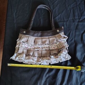 Floral Ruffle Skirt Purse